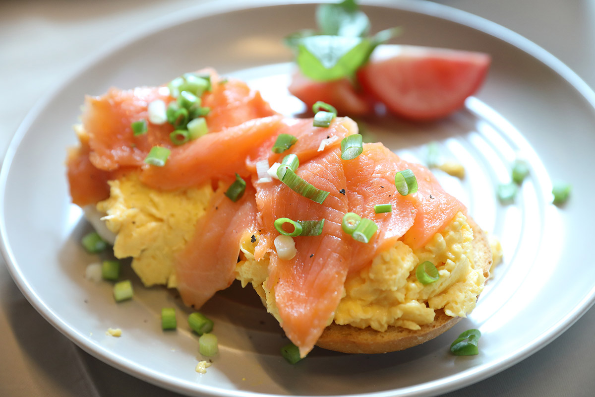 Smoked Salmon and Scrambled Eggs | Seafood By Sykes