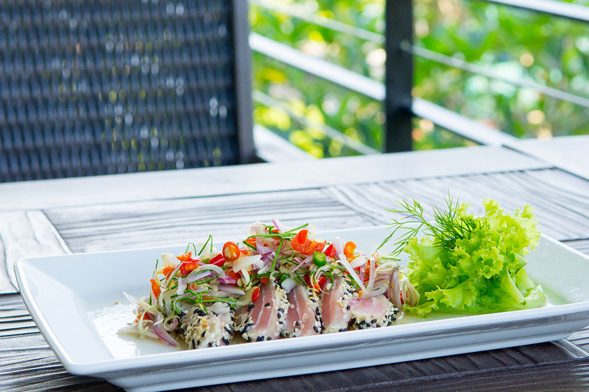Seared Tuna with Sticky Sesame Chilli and Soy dressing | Seafood By Sykes