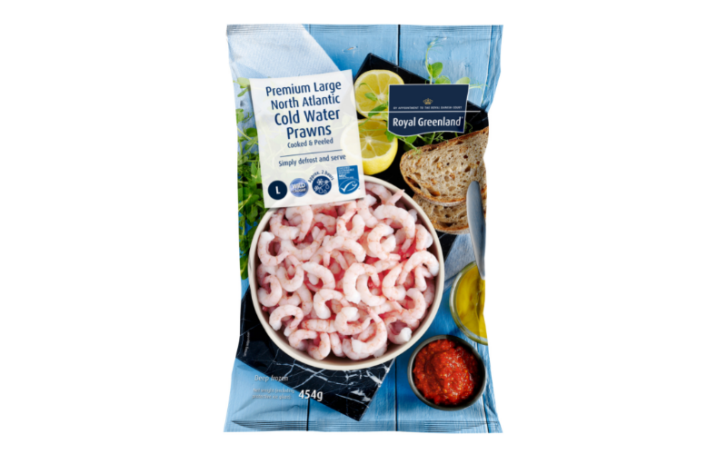 Royal Greenland Large Coldwater Prawns Cooked and Peeled