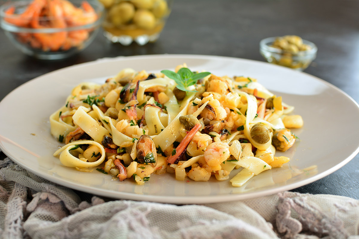 Sicilian Seafood Linguine | Seafood By Sykes