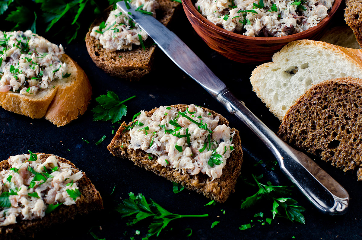 Jacket Potato with Smoked Mackerel Pate Seafood By Sykes