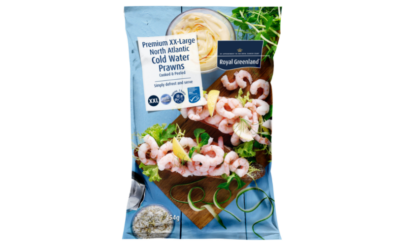 XXL Coldwater Prawns Cooked and Peeled FOP
