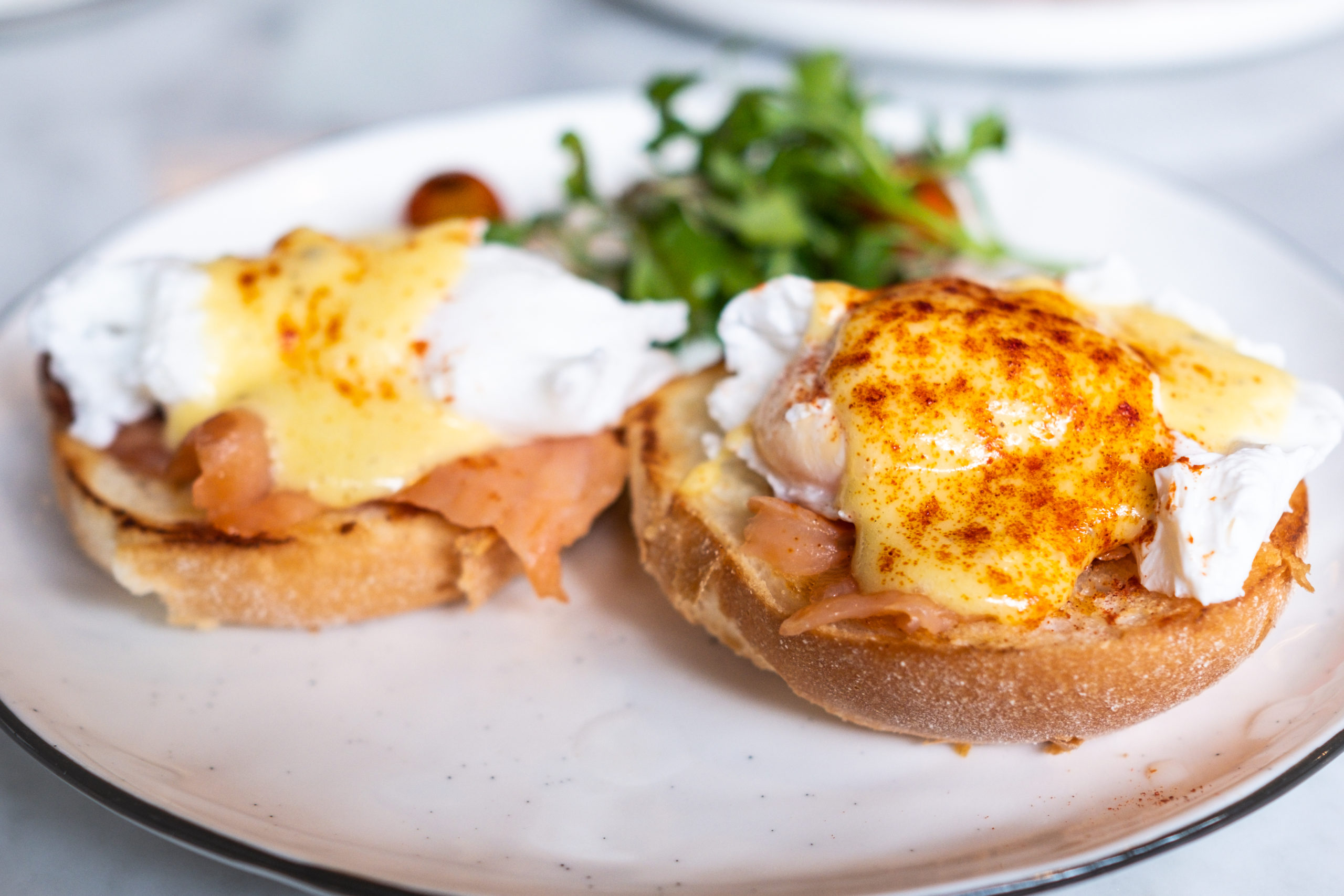 Salmon Benedict Seafood By Sykes