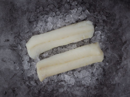 cod loins on ice