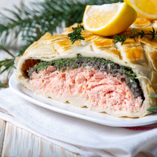 Christmas Salmon Encroute