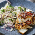 Soy And Ginger Glazed Cod With Fennel And Onion Salad