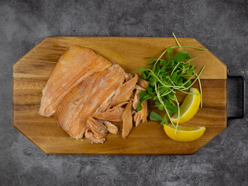 smoked trout fillets
